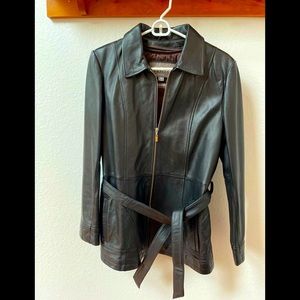 Black Leather Jacket with Thinsulate lining